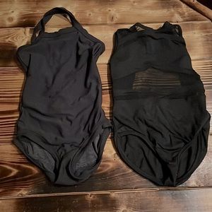 Great condition 2 black Five Dance Wear Leotards